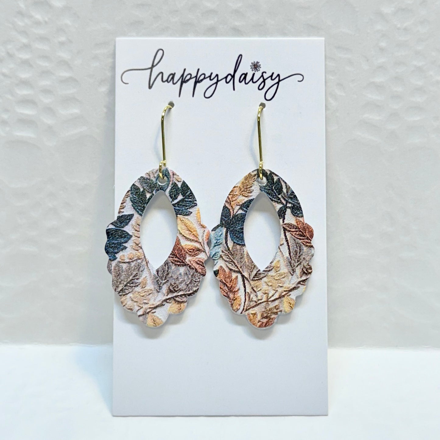 Leaves of Fall Leather Earrings