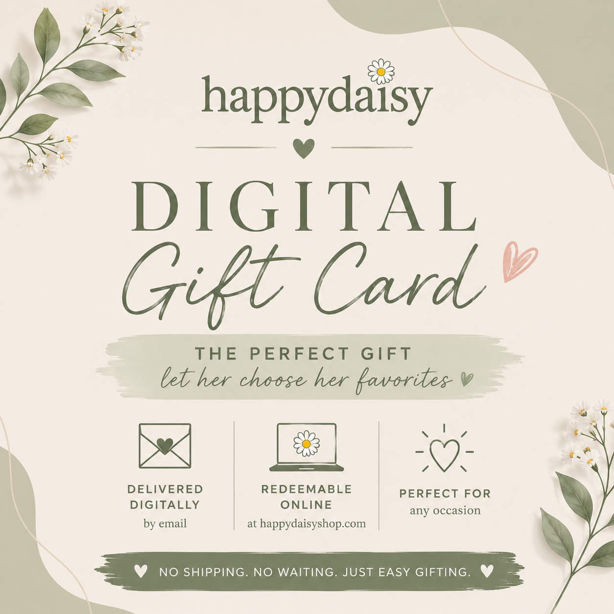 Happydaisy Digital Gift Card