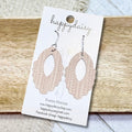 Embossed Italian Leather Everly Earrings