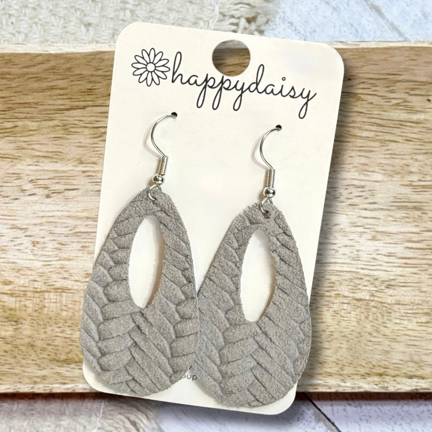 Embossed Italian Leather Jessie Earrings