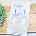 Embossed Italian Leather Sierra Earrings