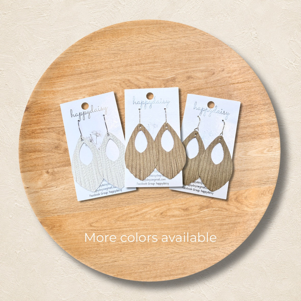 Embossed Italian Leather Sierra Earrings