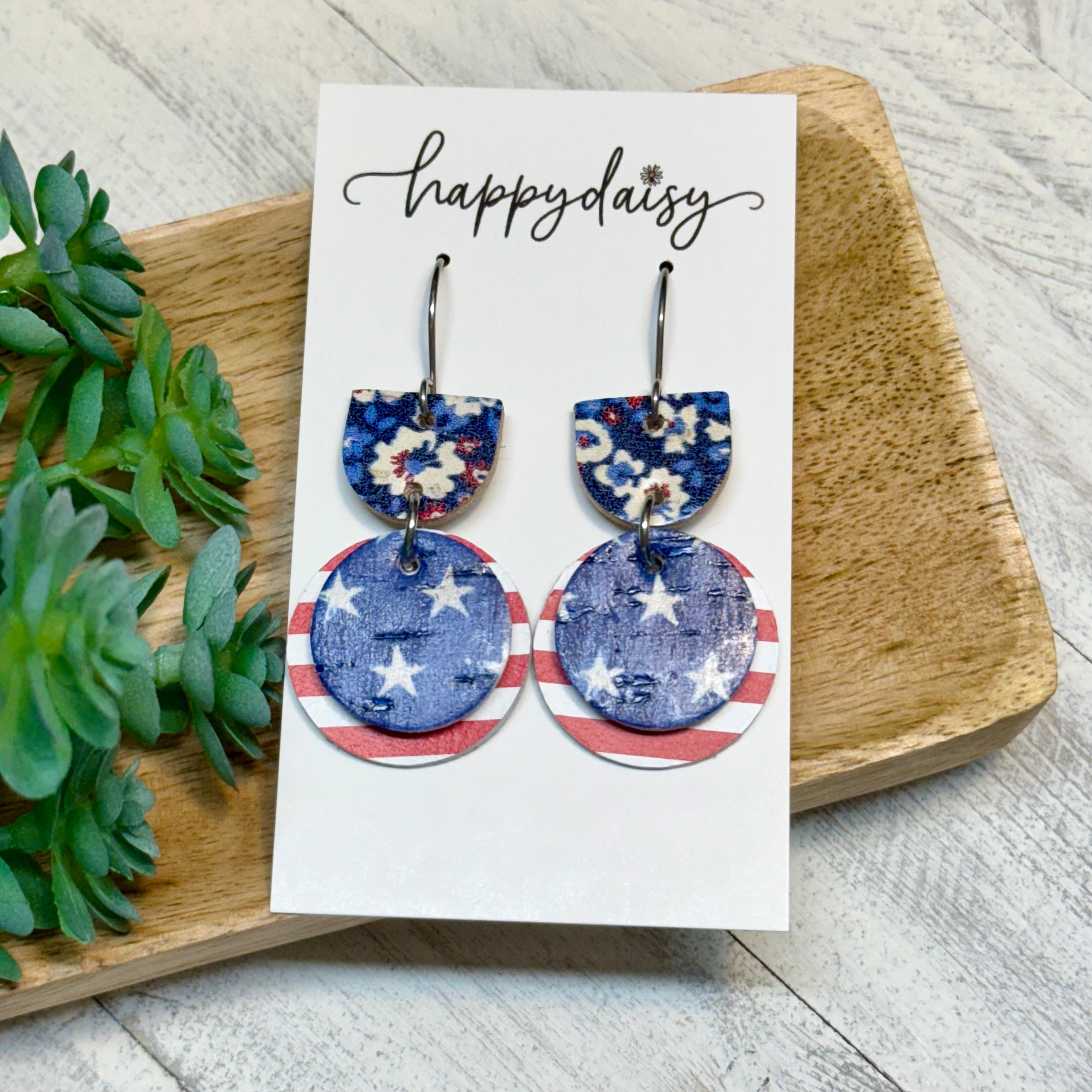 Star-Spangled Mini Halo Earrings