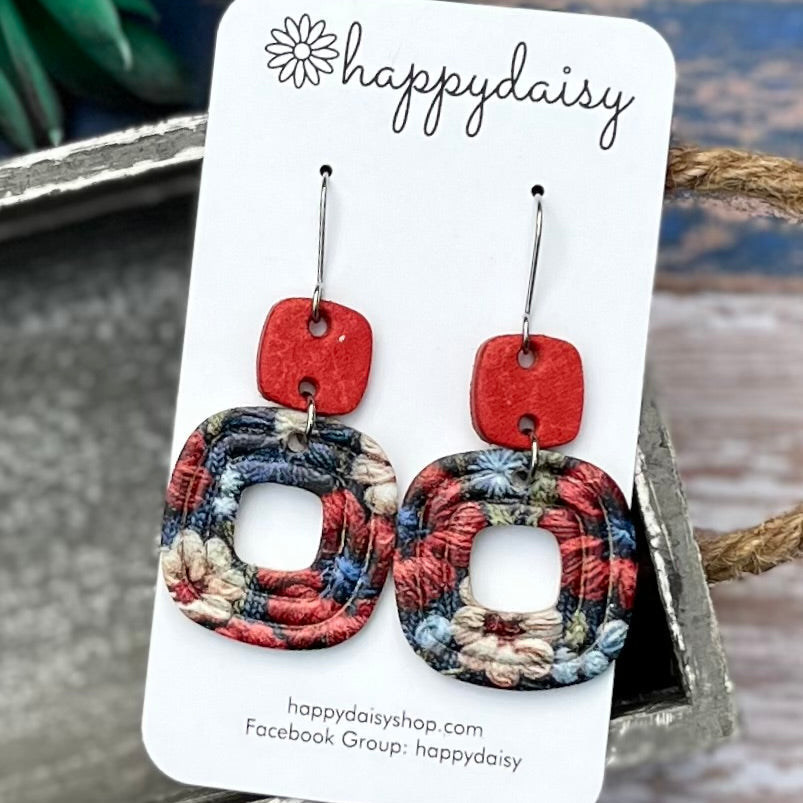 Red White & Bloom Vera Earrings
