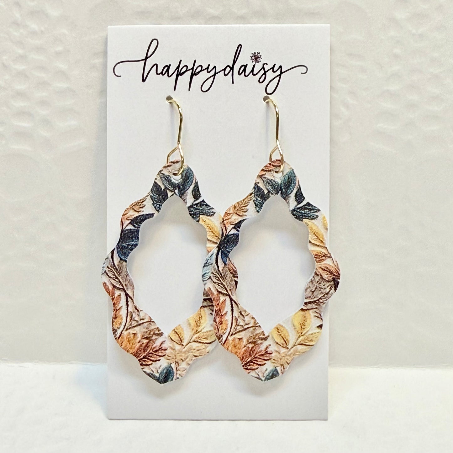 Leaves of Fall Leather Earrings