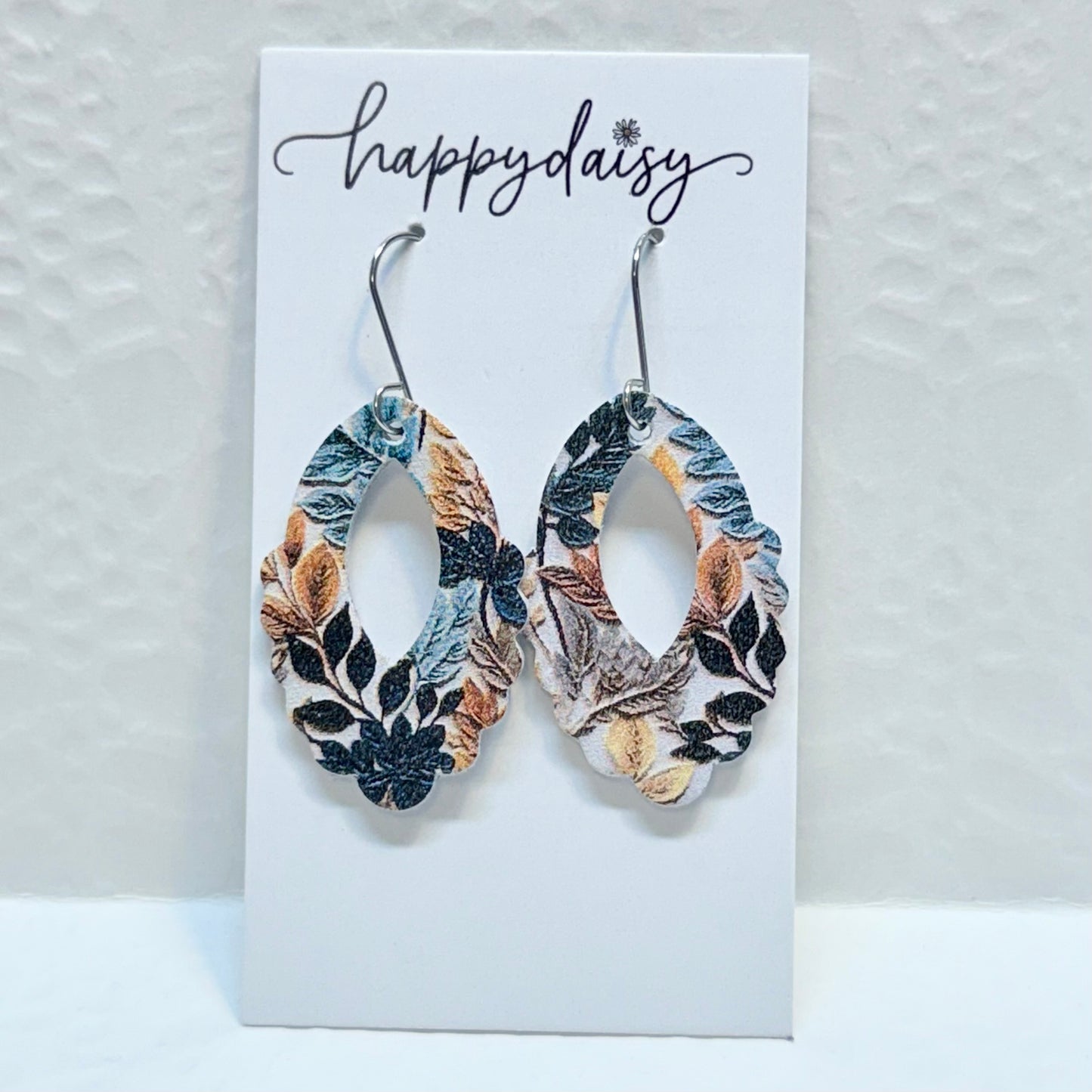 Leaves of Fall Leather Earrings