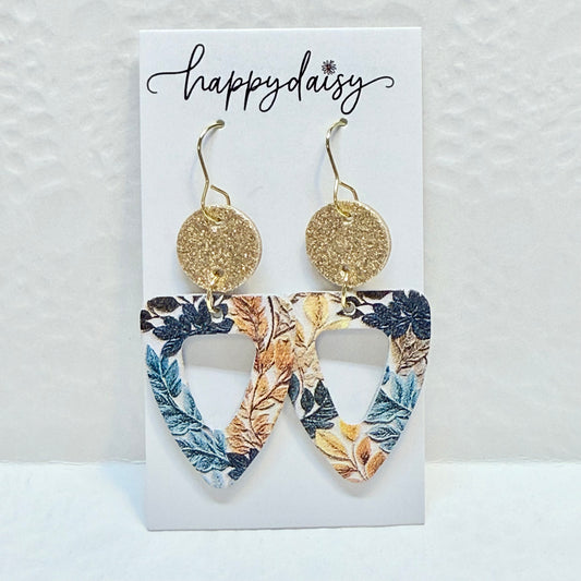 Leaves of Fall Leather Earrings