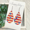 Freedom Stars Teardrop Earrings