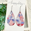 Liberty Patchwork Teardrop Earrings