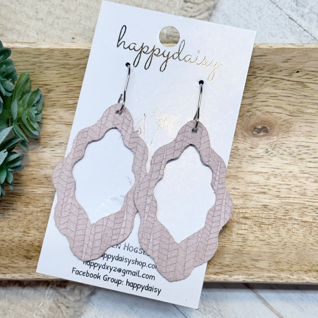 Embossed Italian Leather Savannah Earrings