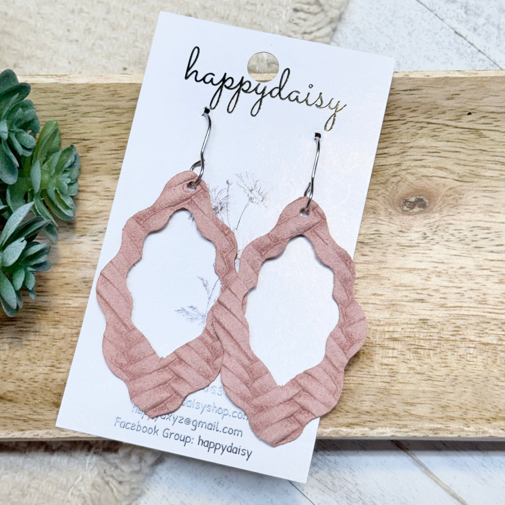 Embossed Italian Leather Savannah Earrings