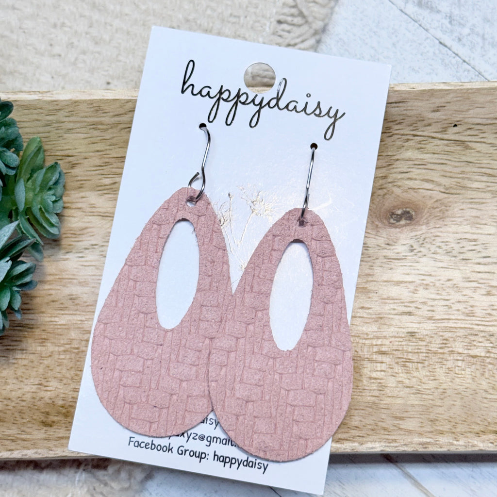 Embossed Italian Leather Savannah Earrings