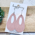Dusty Rose Embossed Suede Jessie Earrings