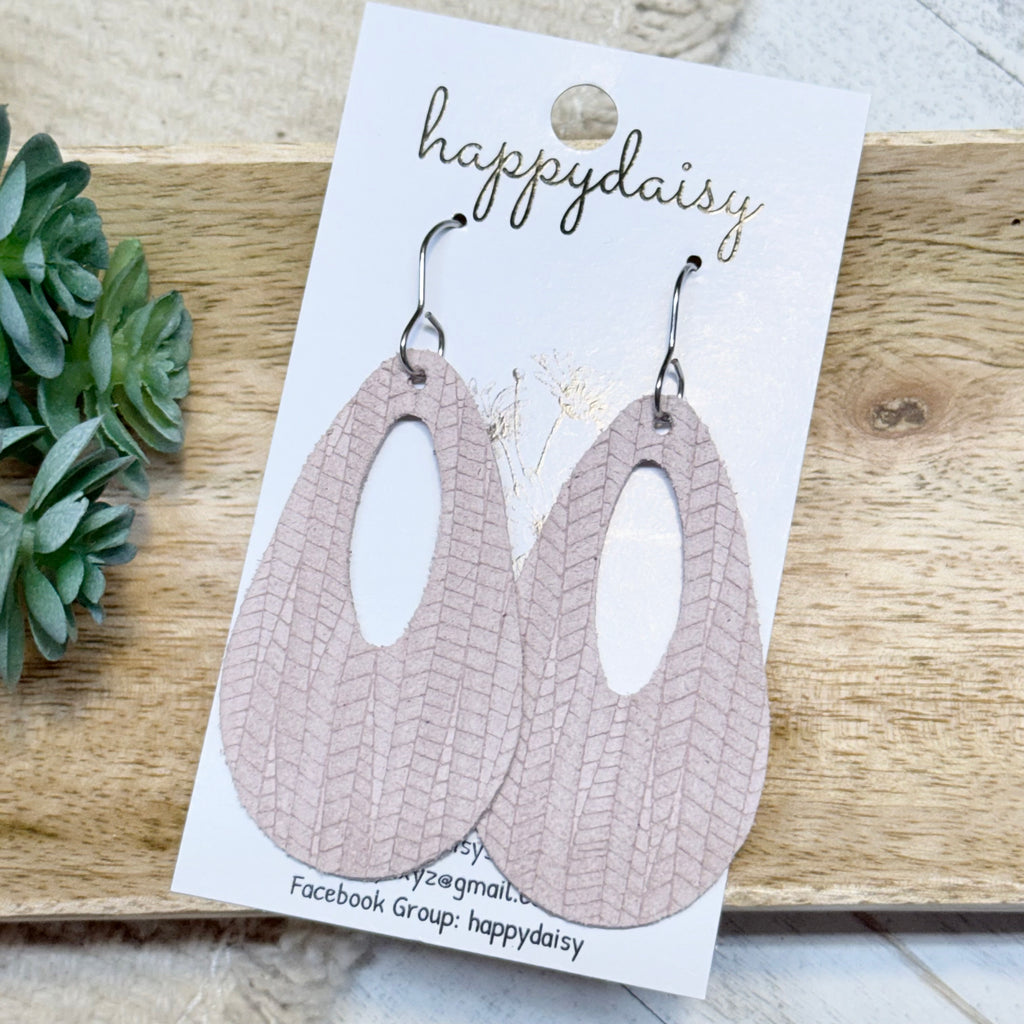 Embossed Italian Leather Savannah Earrings