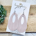 Blush Embossed Suede Jessie Earrings