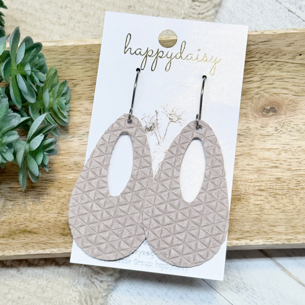 Embossed Italian Leather Savannah Earrings