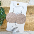 Soft Blush Embossed Suede Luna Earrings