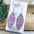 Lavender Embossed Suede Aspen Earrings