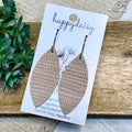 Terracotta Blush Embossed Suede Aspen Earrings