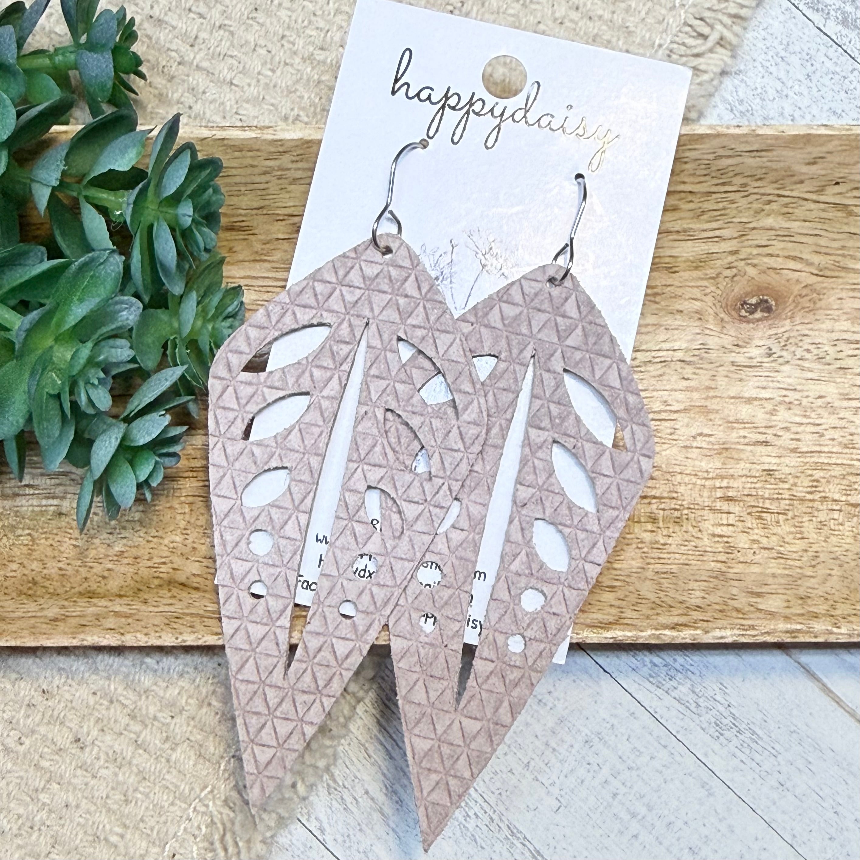 Soft Blush Rowan Statement Earrings