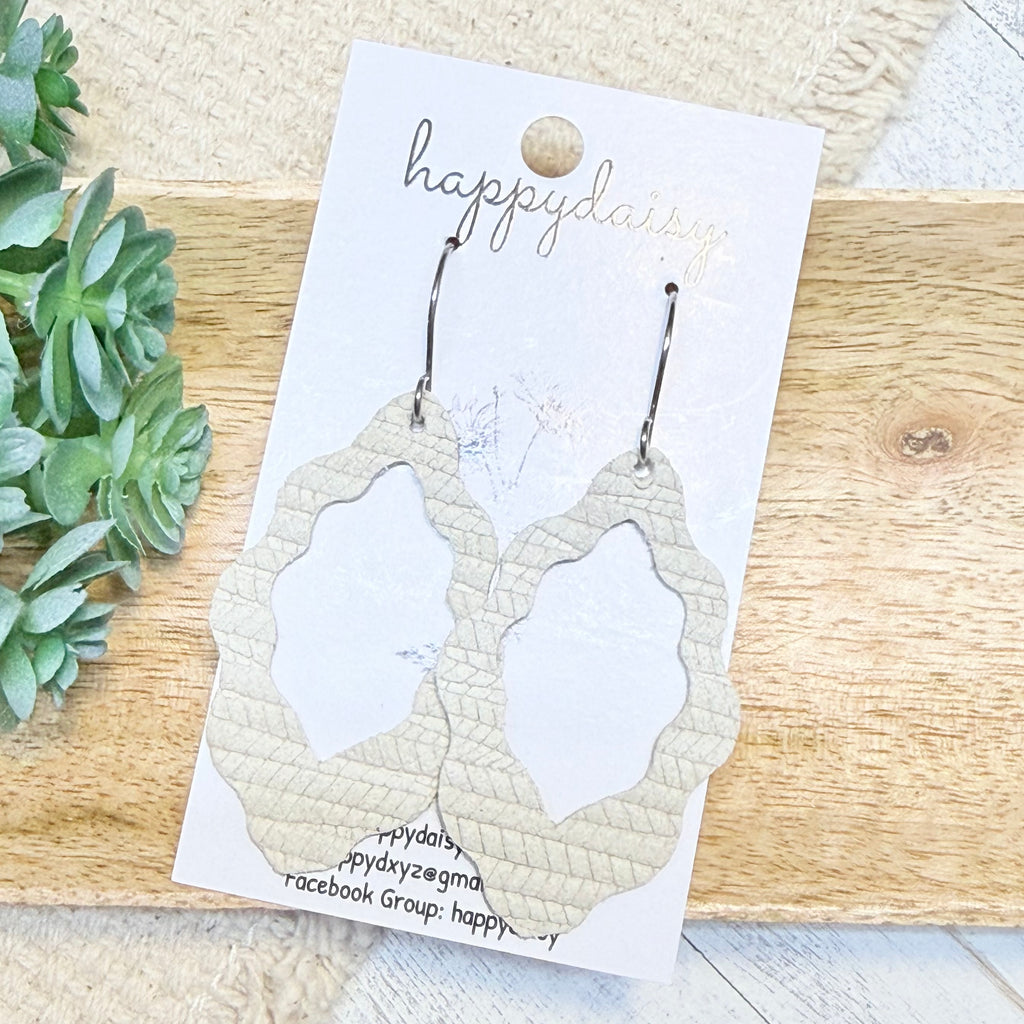 Embossed Italian Leather Savannah Earrings