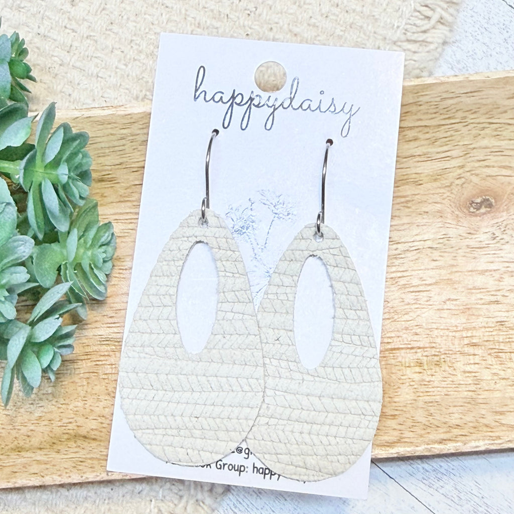 Embossed Italian Leather Savannah Earrings