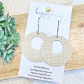 Wheat Embossed Suede Mandy Earrings