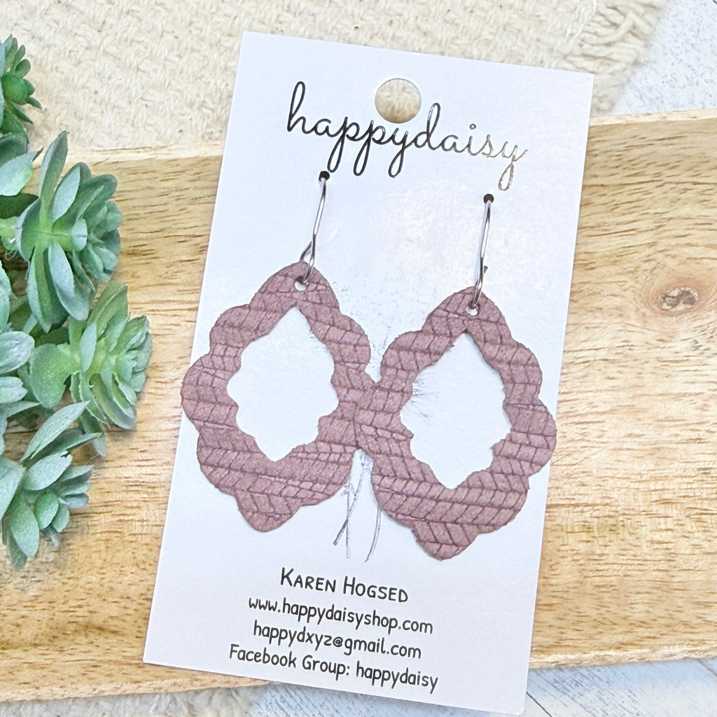 Embossed Italian Leather Savannah Earrings