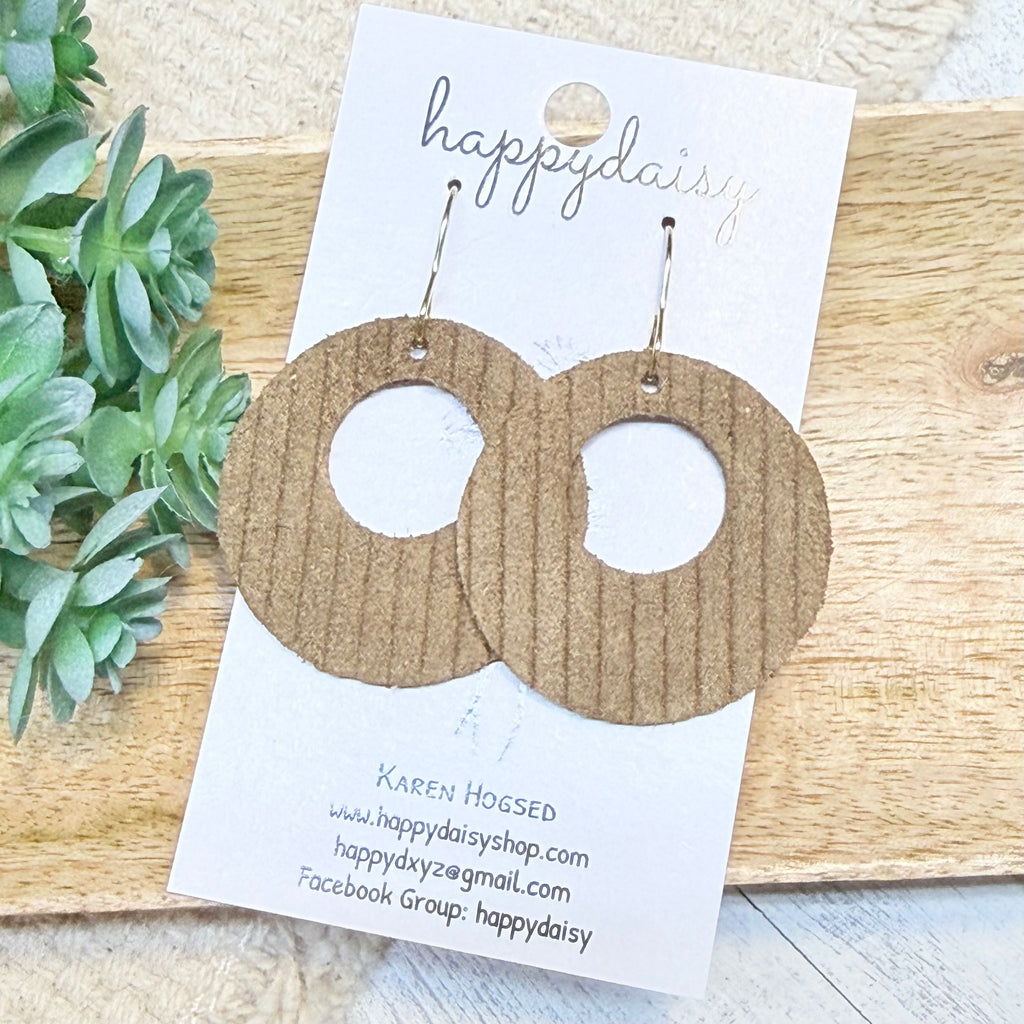 Embossed Italian Leather Savannah Earrings