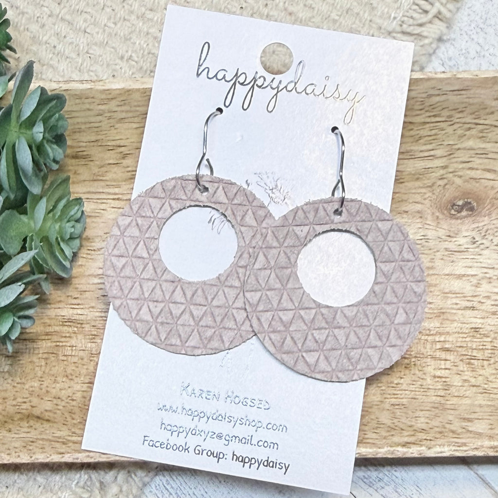 Embossed Italian Leather Savannah Earrings