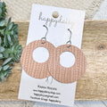 Terracotta Blush Embossed Suede Mandy Earrings