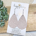 Soft Blush Embossed Suede Vale Earrings