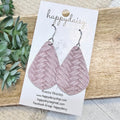 Misty Lavender Embossed Suede Vale Earrings