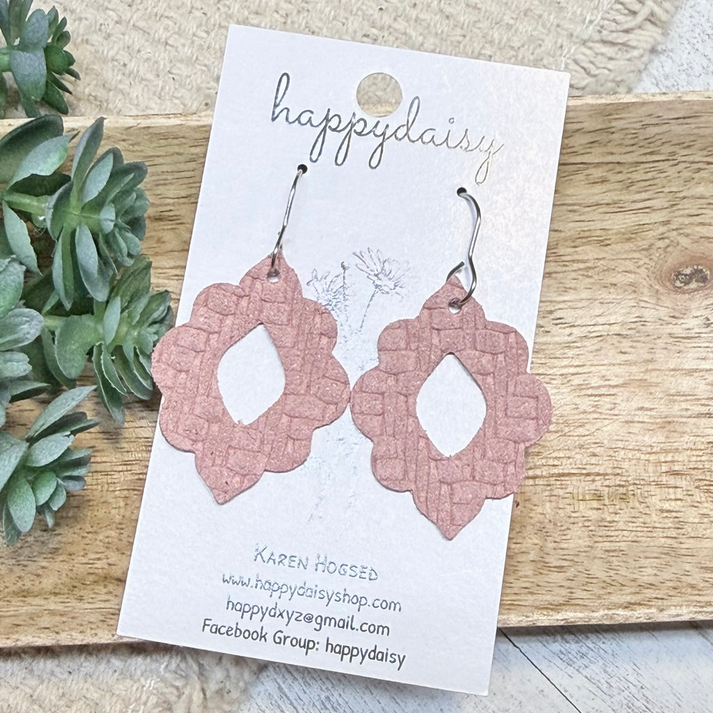 Embossed Italian Leather Savannah Earrings