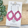 Embossed Italian Leather Savannah Earrings