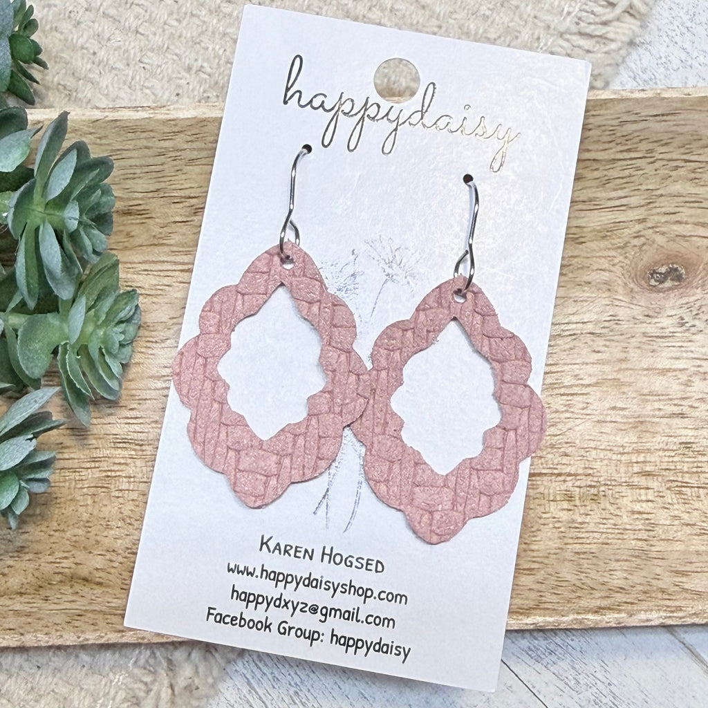 Embossed Italian Leather Savannah Earrings