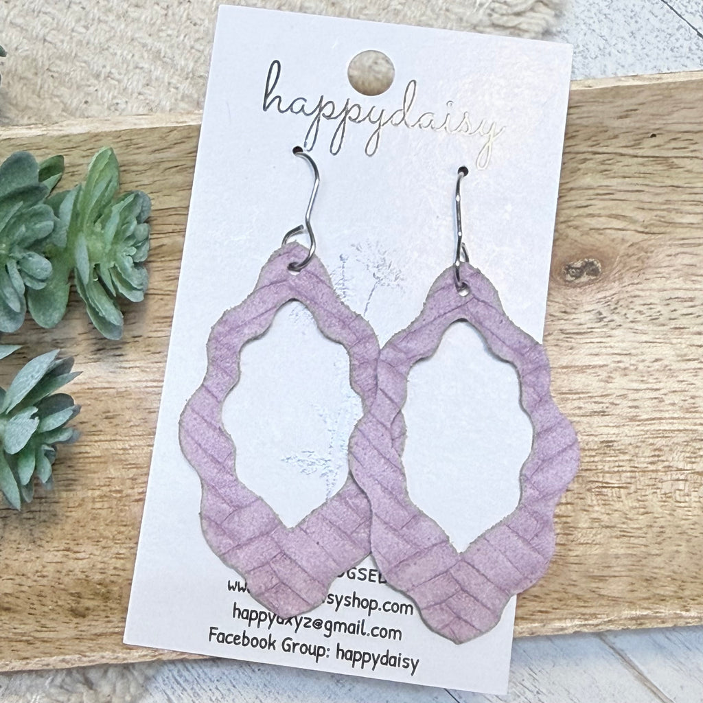 Embossed Italian Leather Savannah Earrings