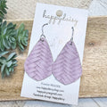 Lavender Embossed Suede Vale Earrings