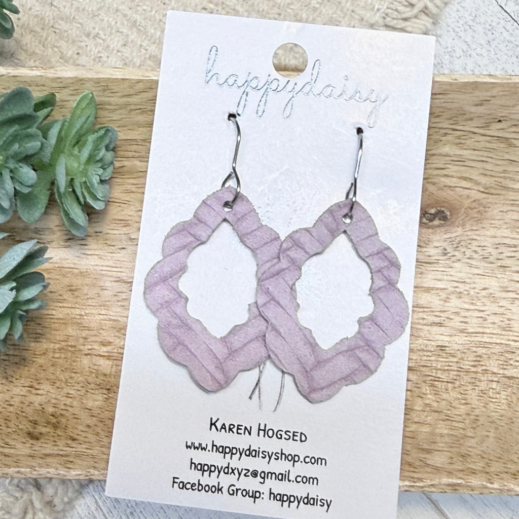 Embossed Italian Leather Savannah Earrings