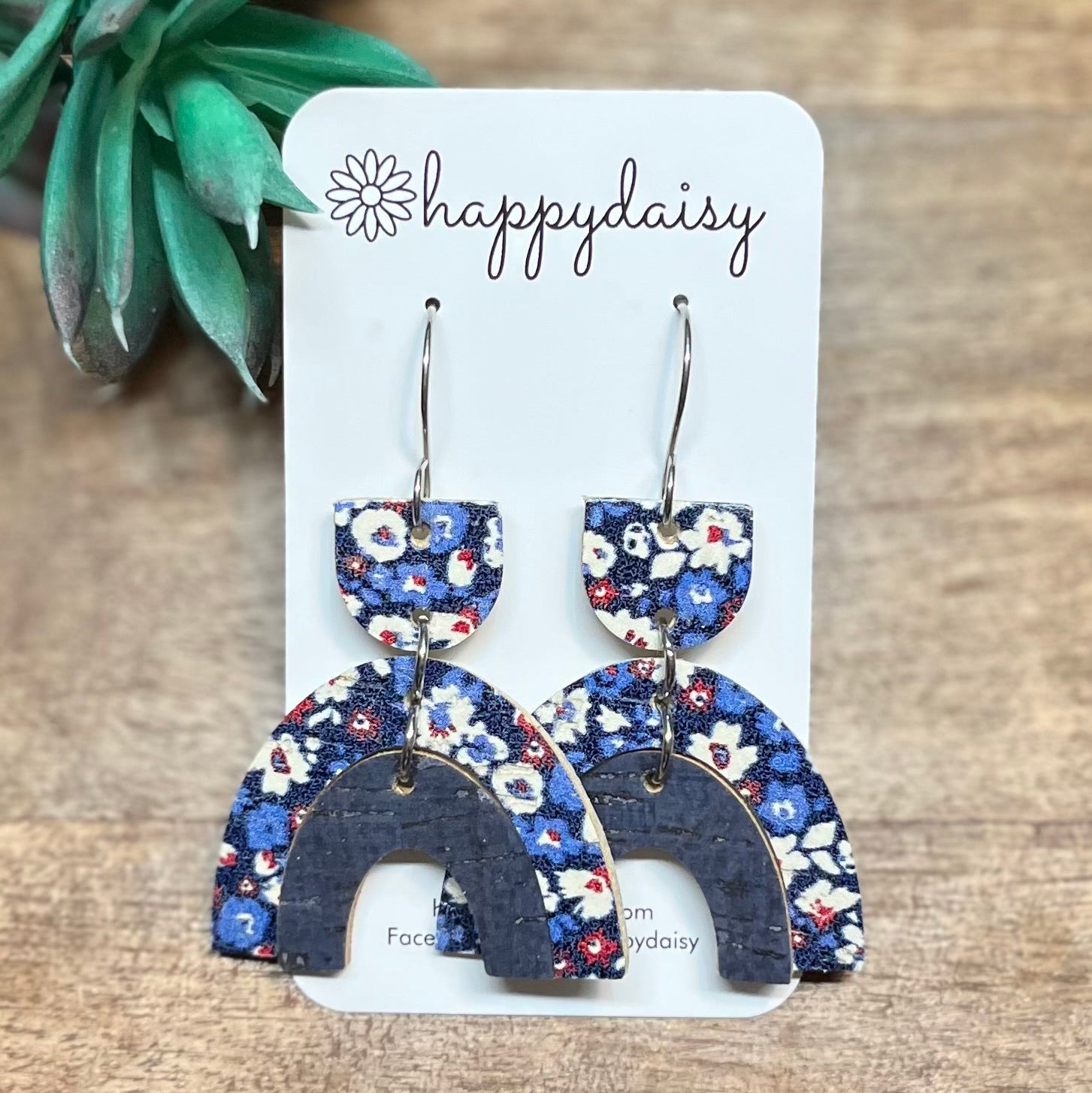 Americana Floral Arden Arch Earrings