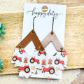 Farm Tractor Dakota Earrings