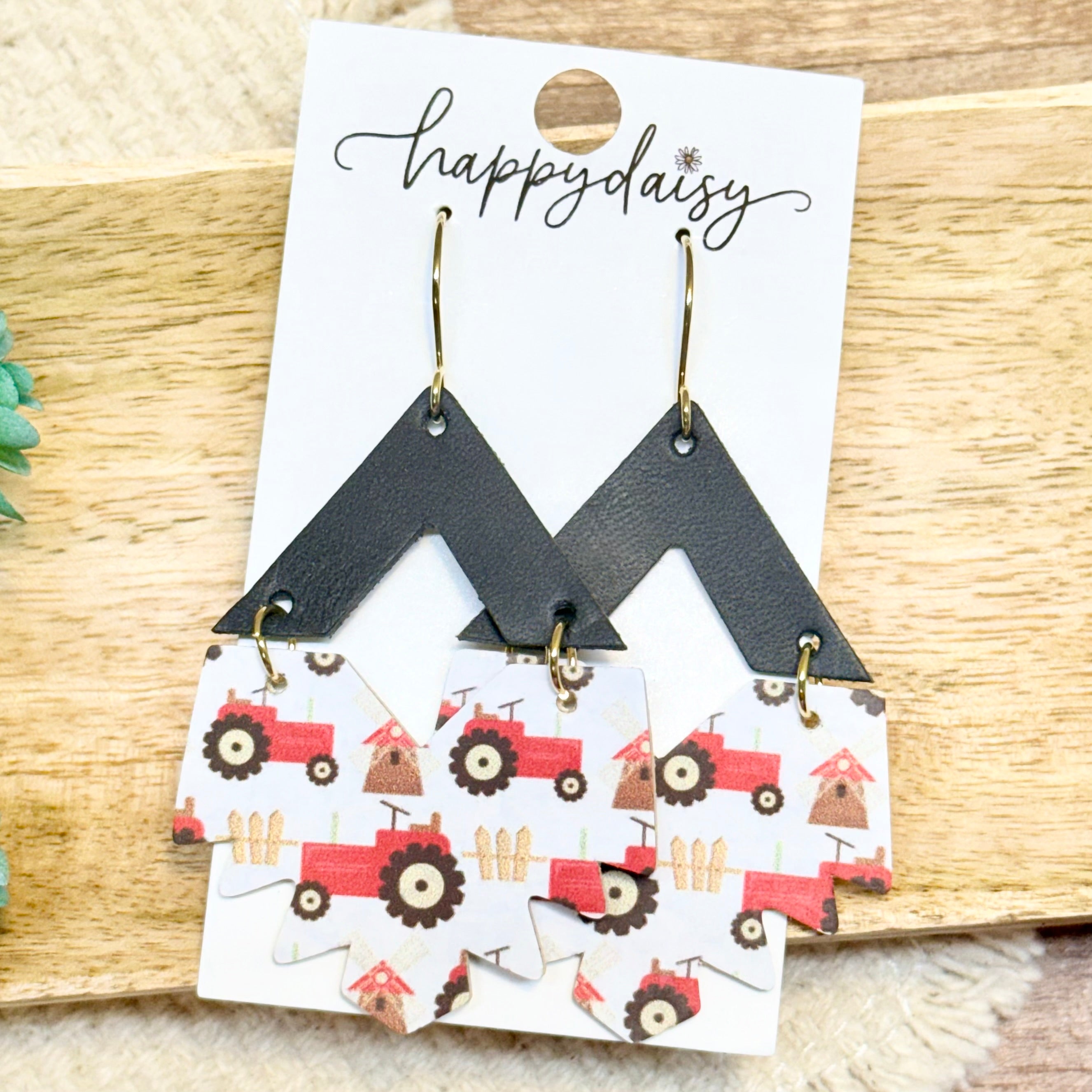 Farm Tractor Dakota Earrings