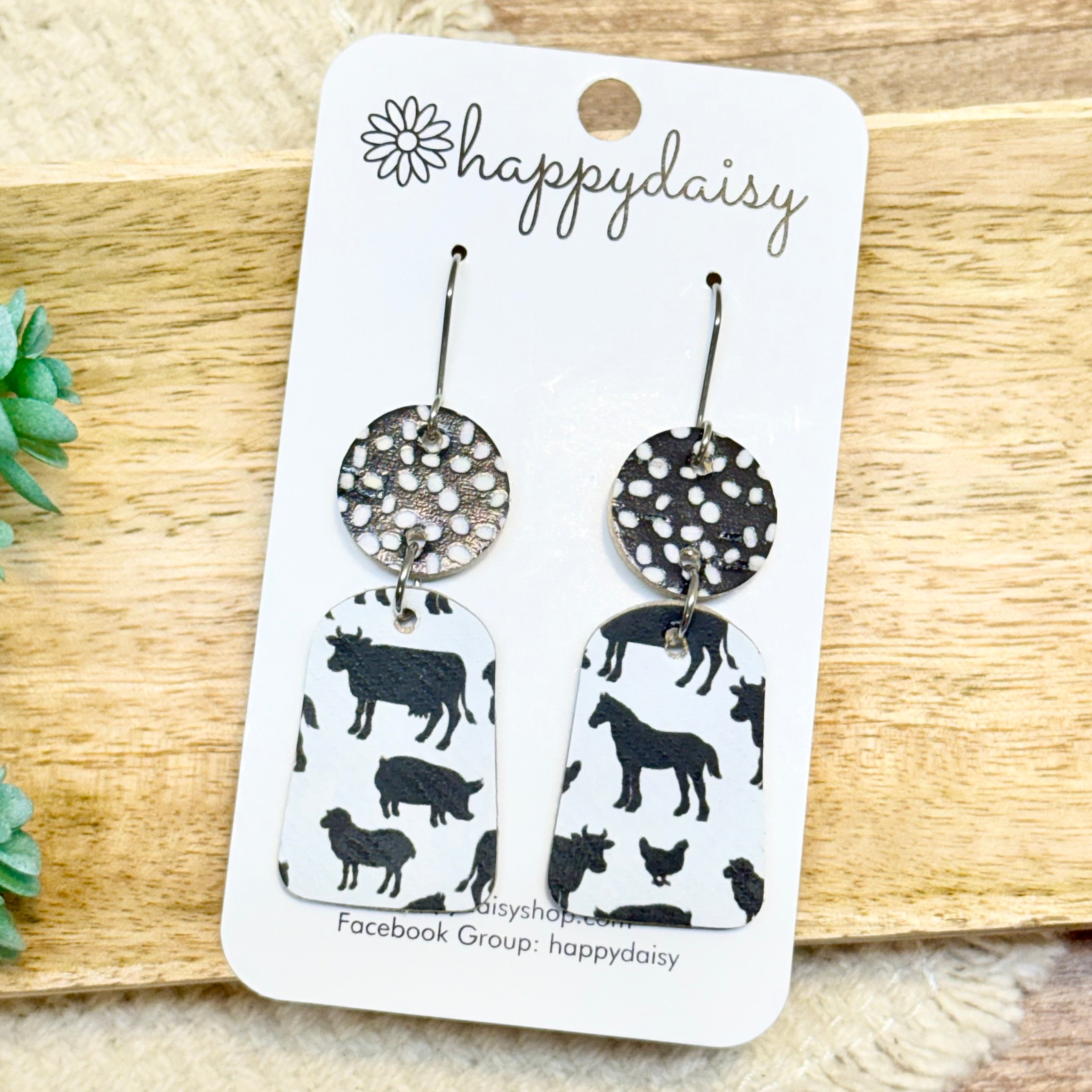 Farm Animal Lizzie Earrings