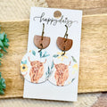 Farm Highland Cow Luna Earrings