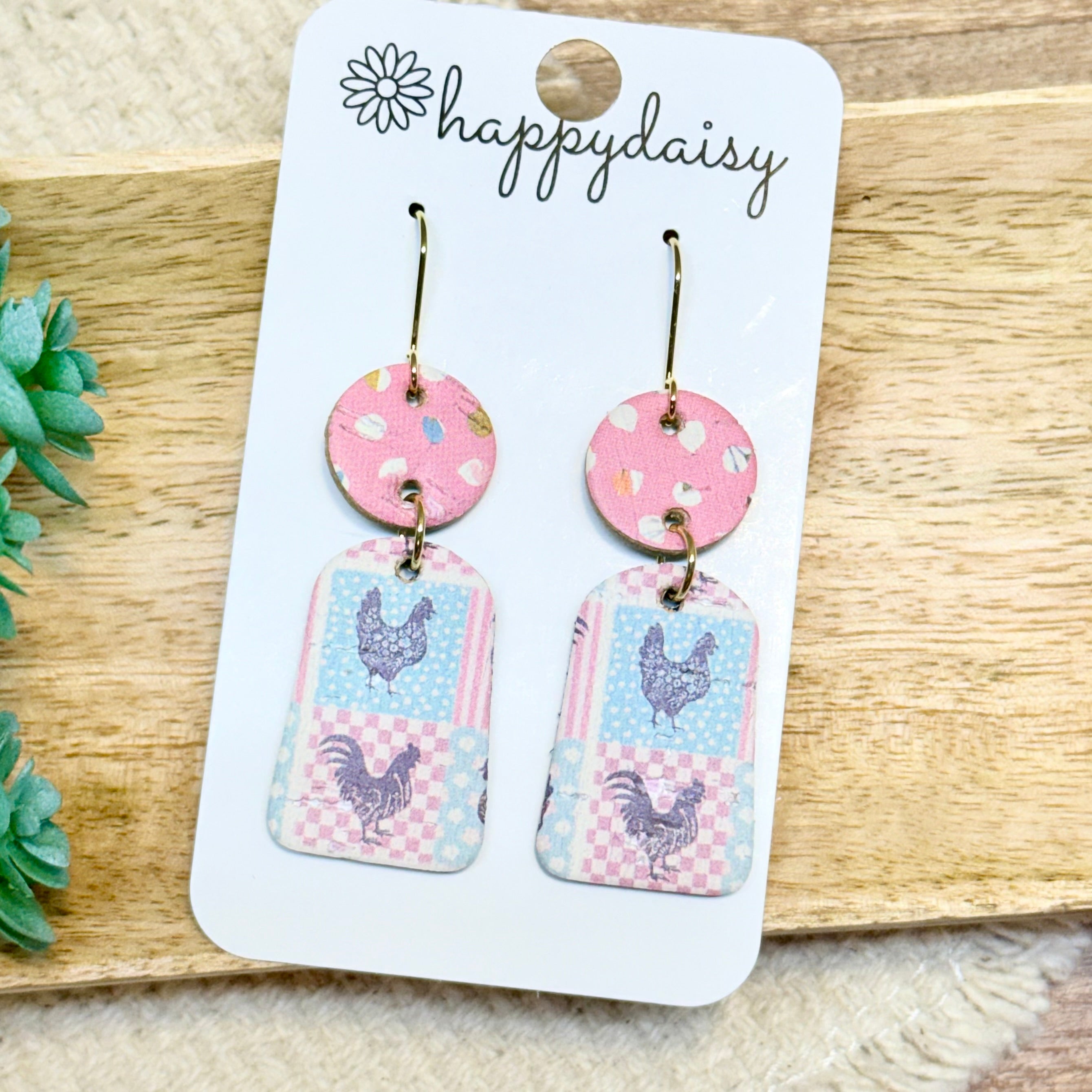 Farm Patchwork Lizzie Earrings