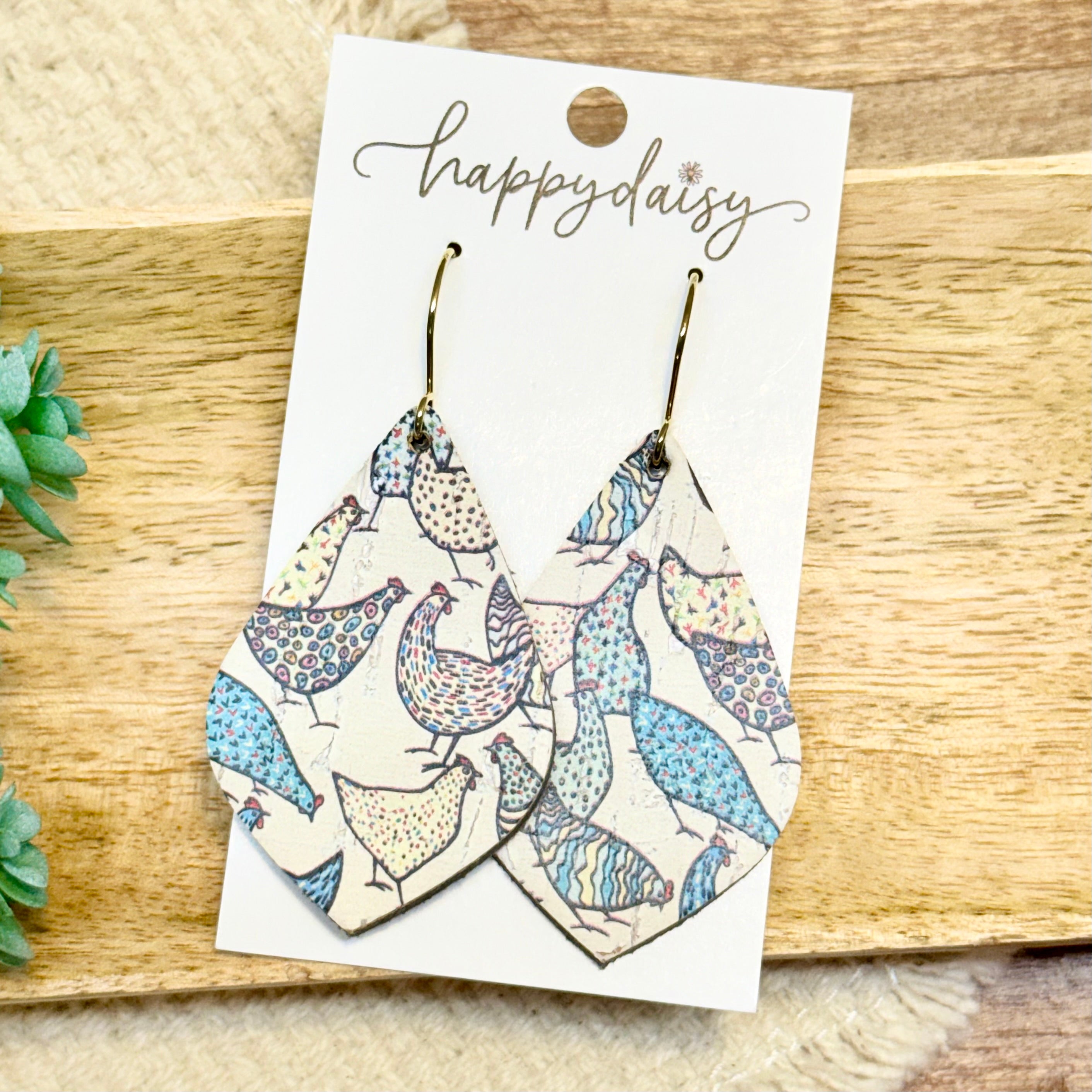 Farm Folk Art Vale Earrings