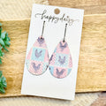 Farm Patchwork Teardrop Earrings