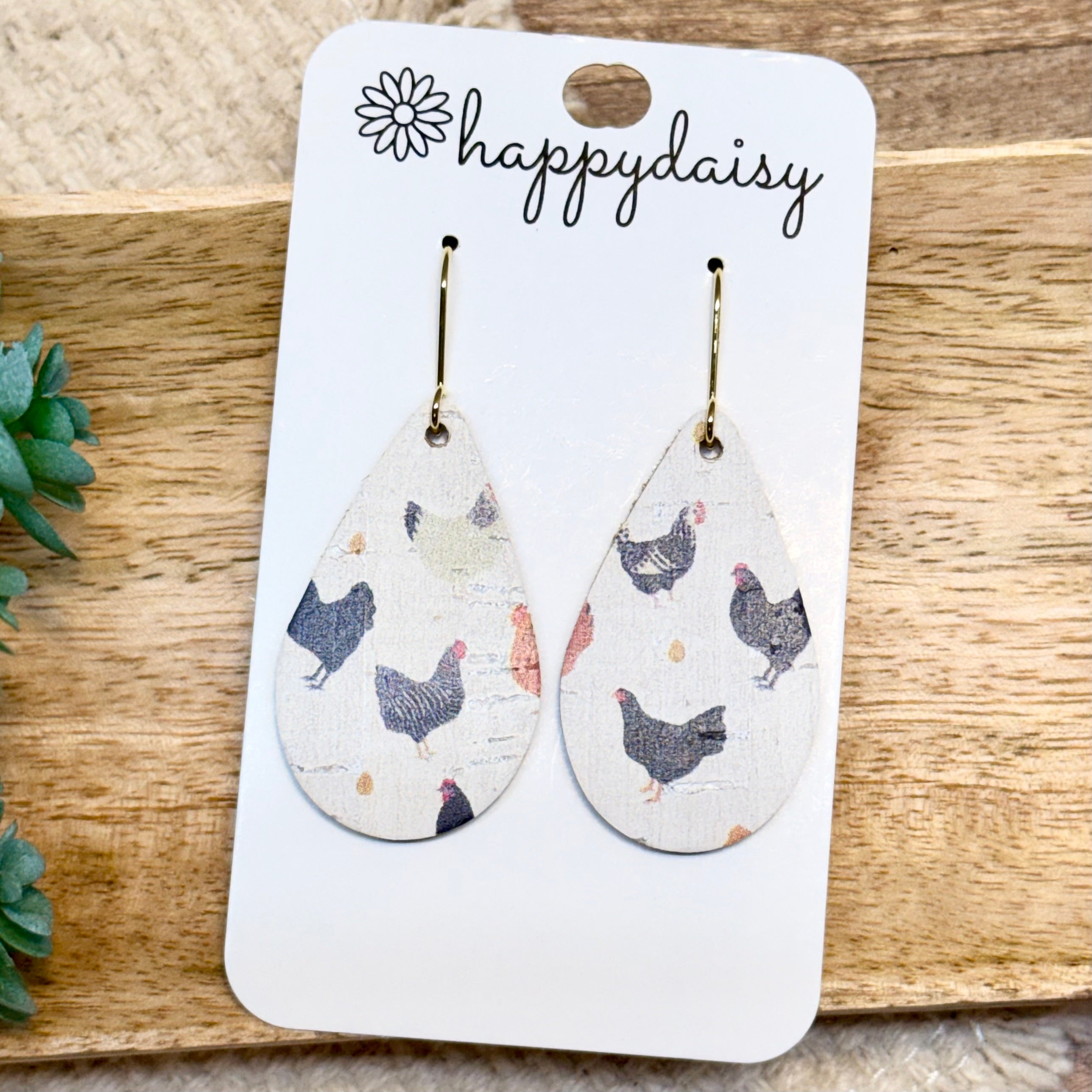 Farm Homestead Teardrop Earrings