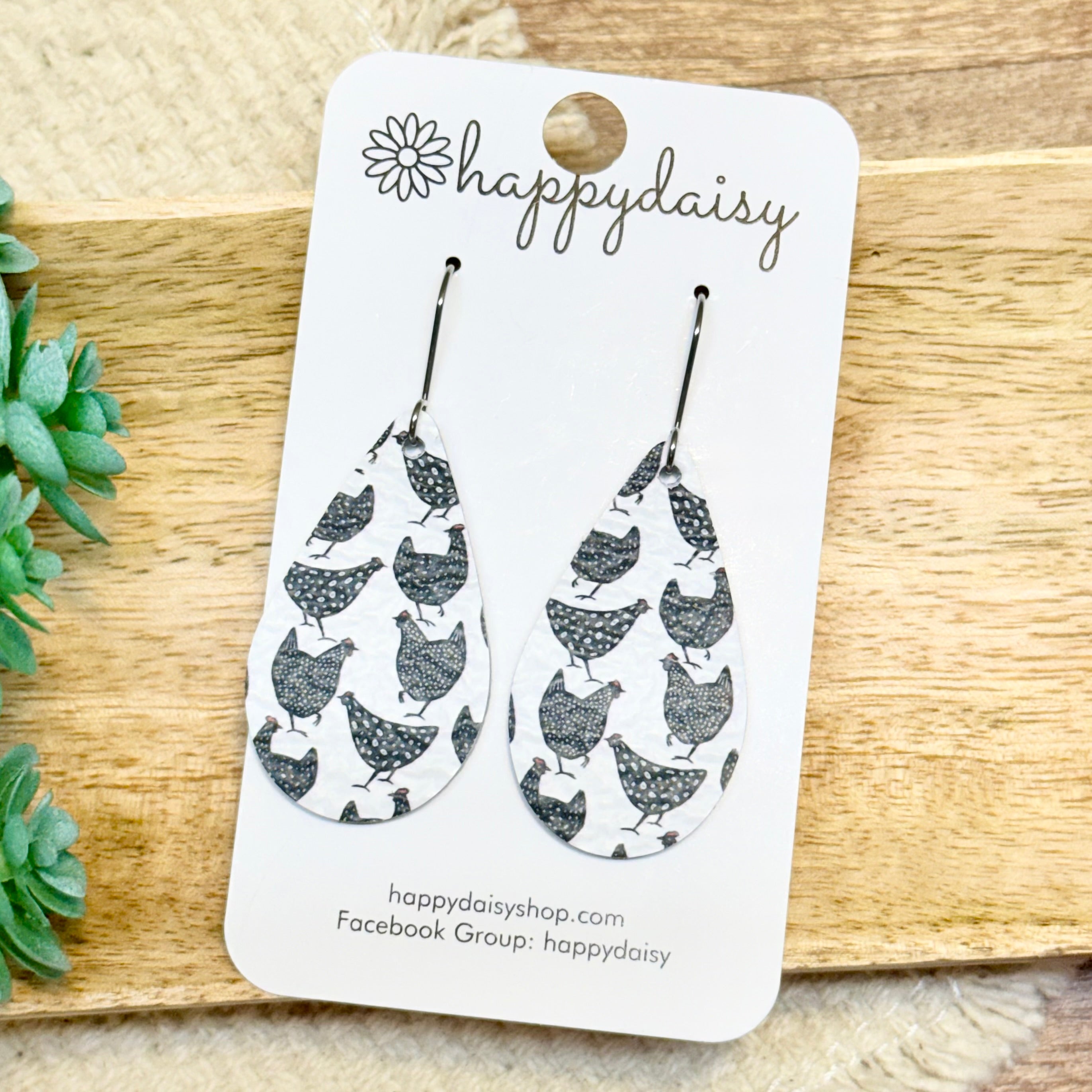 Farm Noir Teardrop Earrings