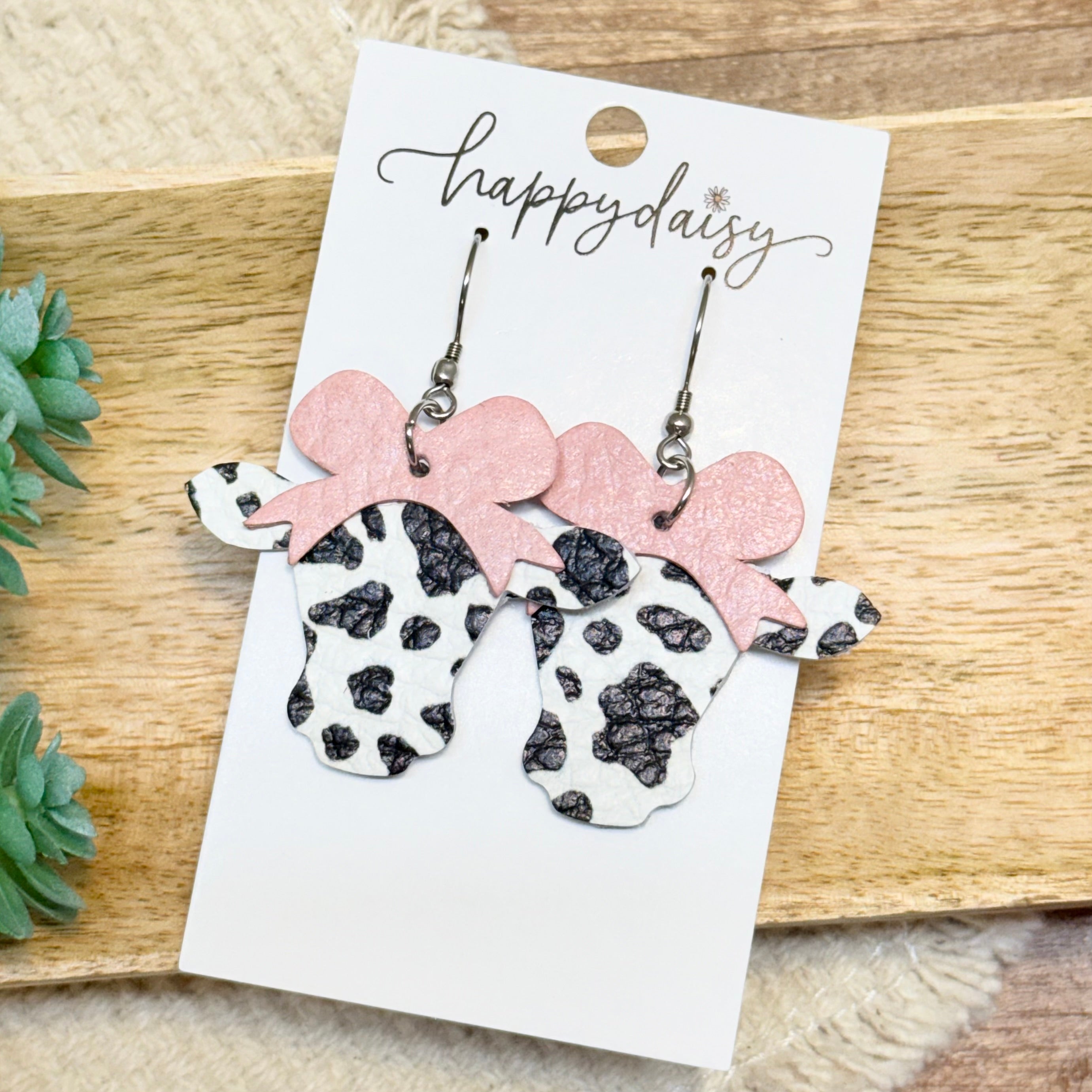 Farm Cow Print Clarabelle Earrings